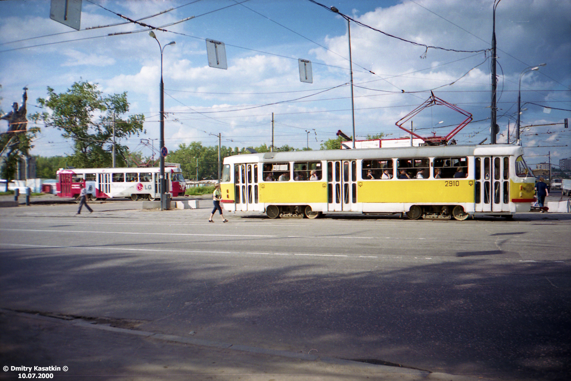 Москва, Tatra T3SU № 2910; Москва — Строительство и ремонты