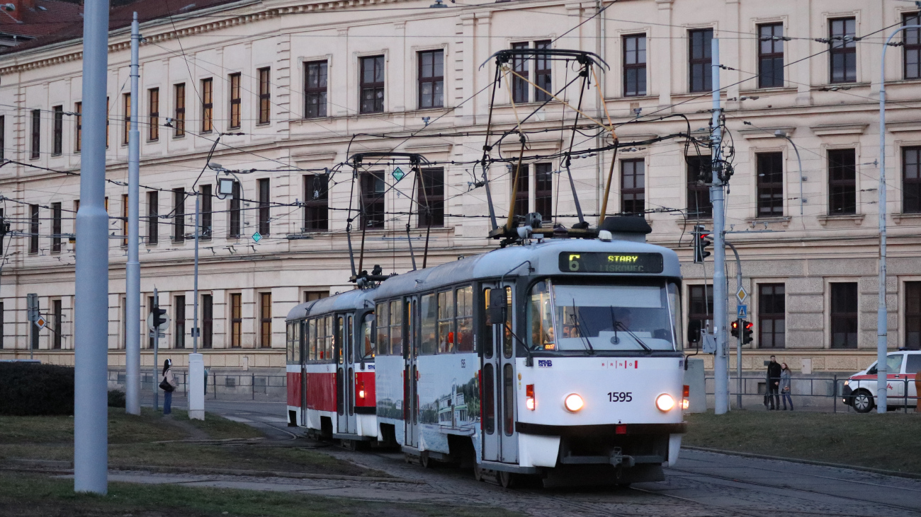 Брно, Tatra T3P № 1595