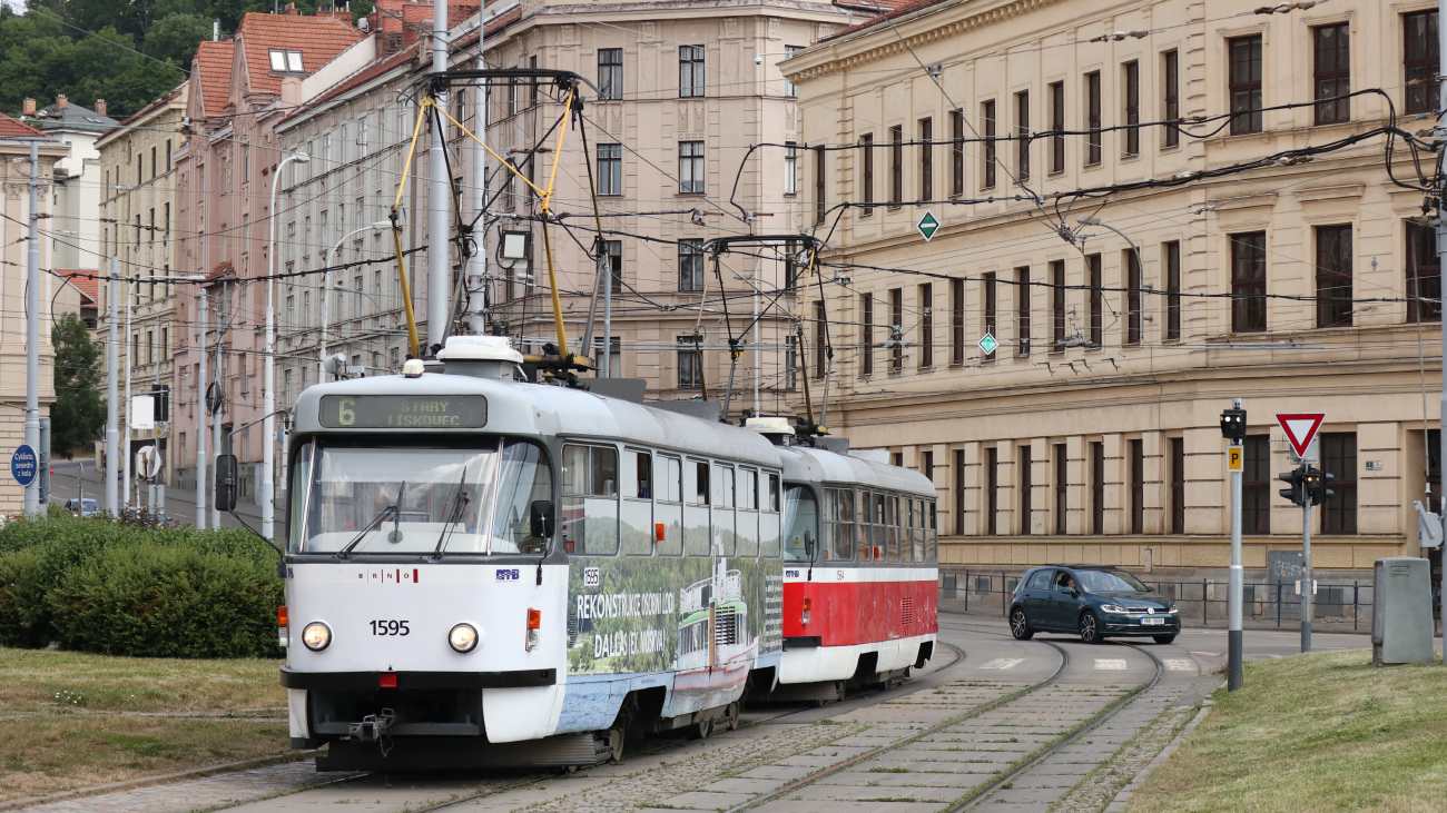 Брно, Tatra T3P № 1595