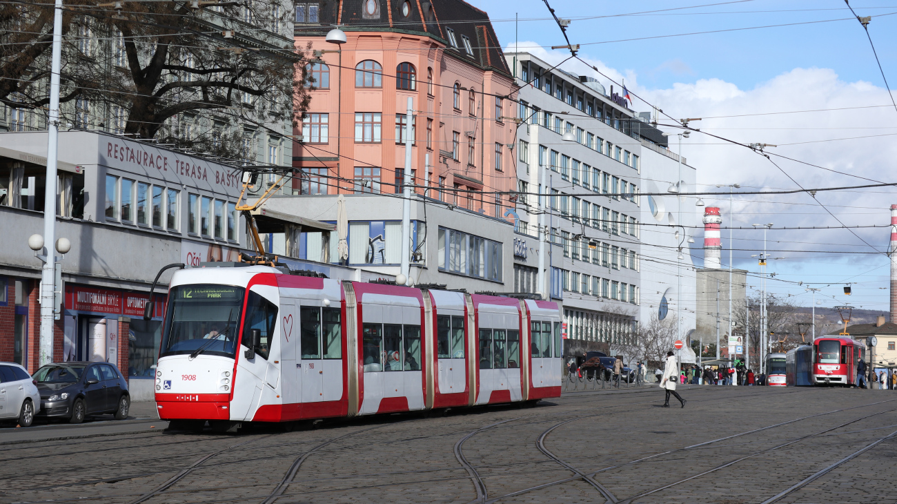 Брно, Škoda 13T Elektra № 1908