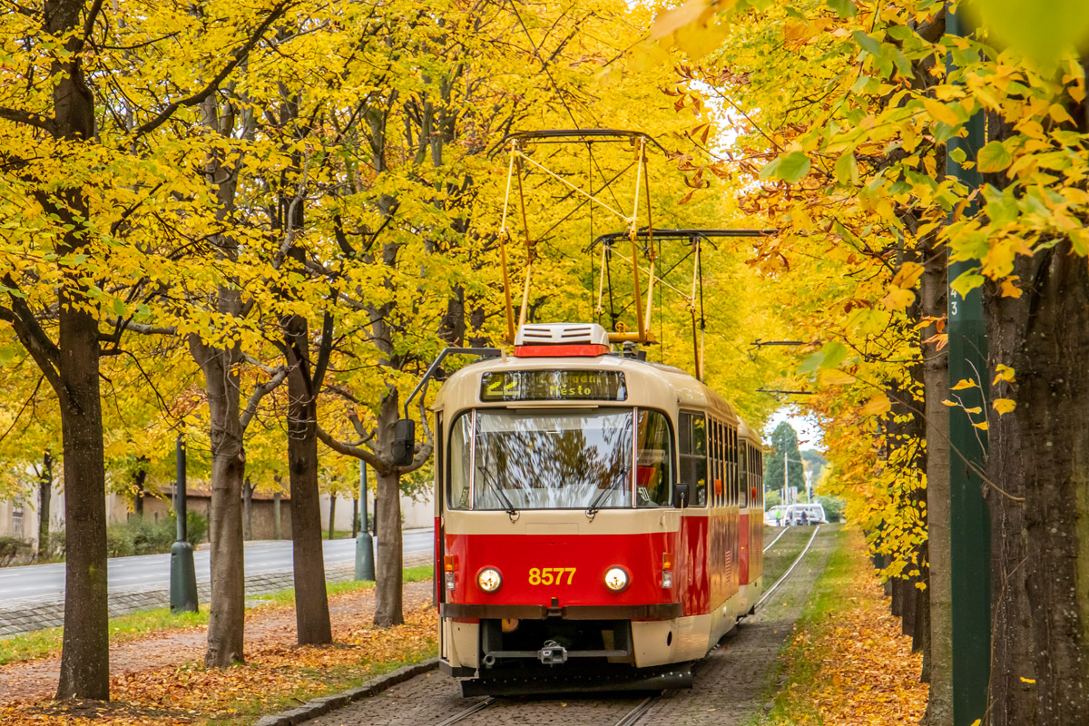 Прага, Tatra T3R.P № 8577