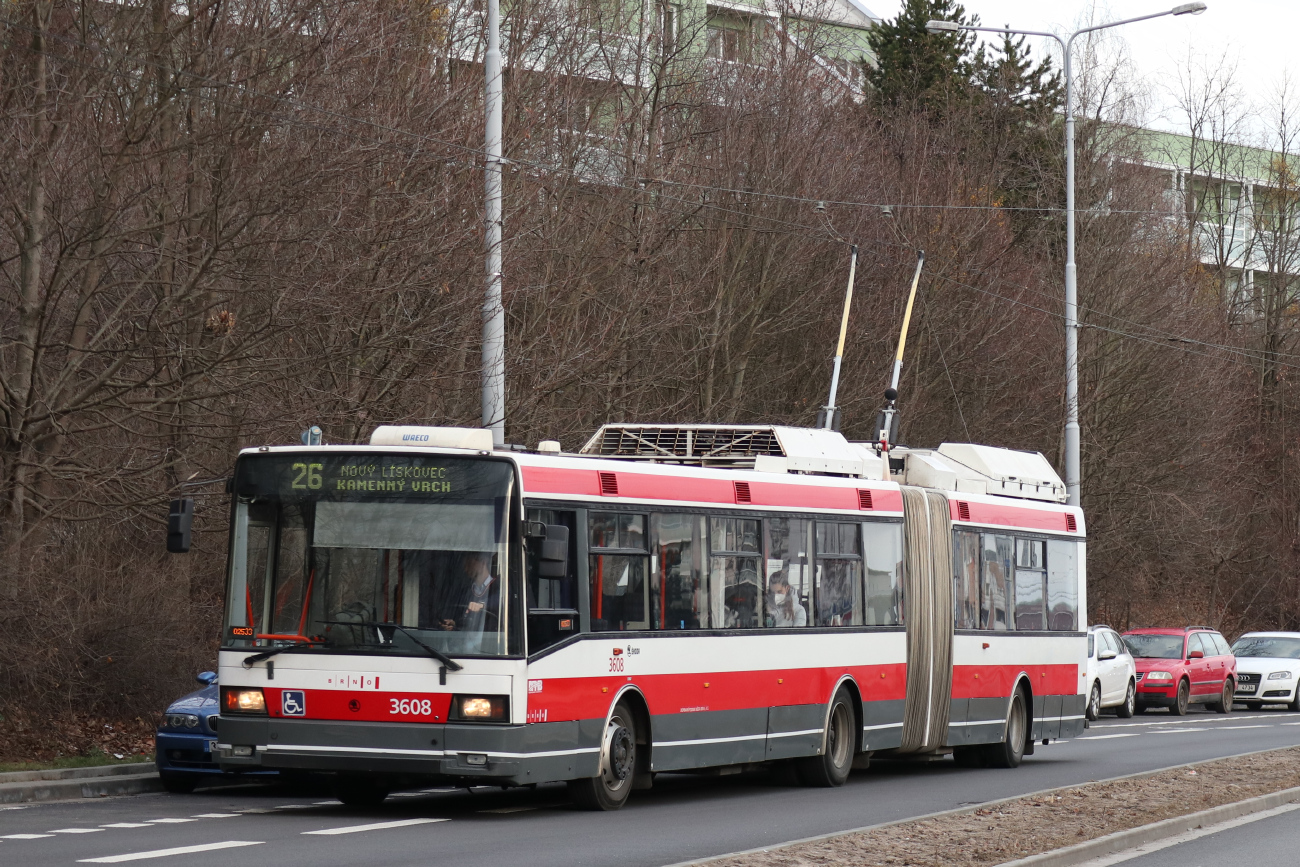 Брно, Škoda 22Tr № 3608