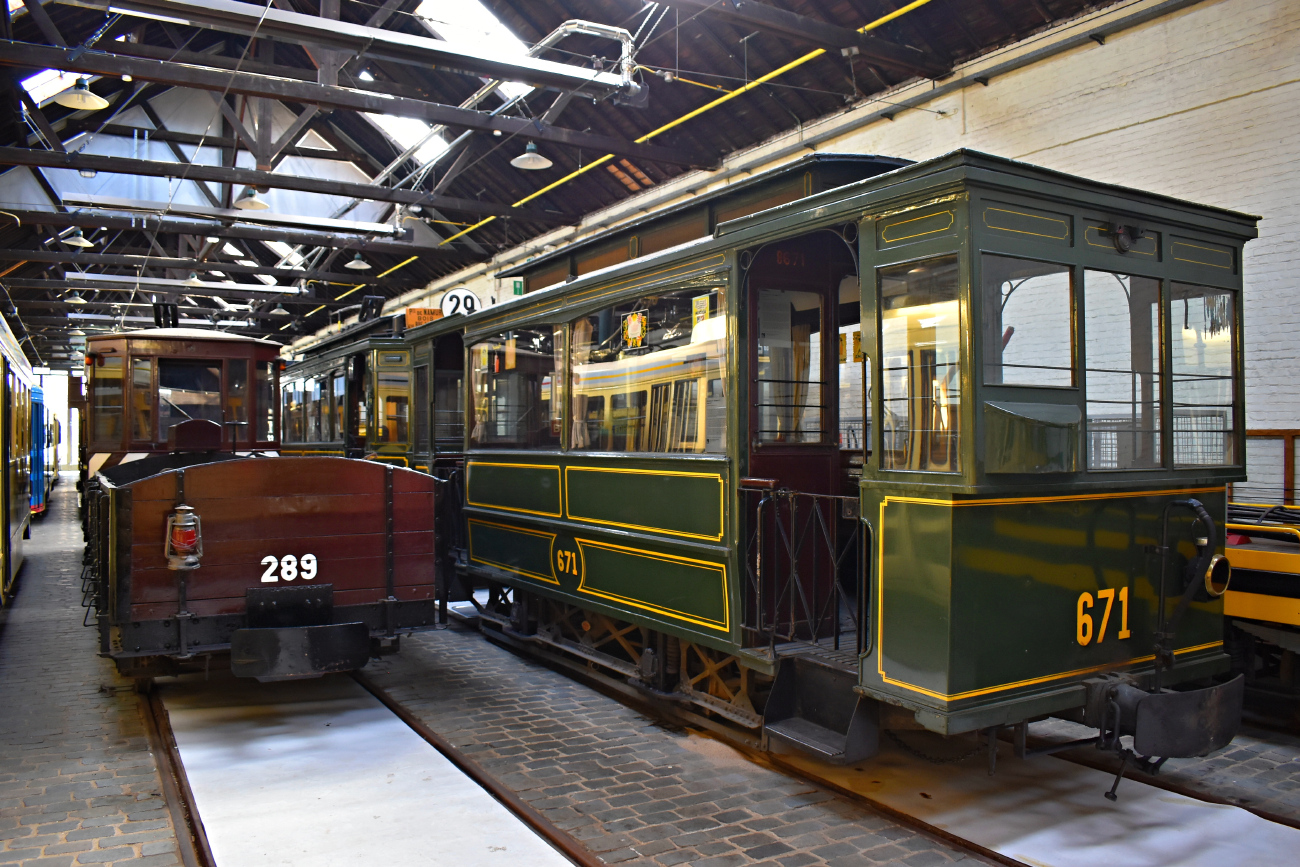 Брюссель, Двухосный прицепной вагон № 289; Брюссель, Двухосный прицепной Nivelles № 671