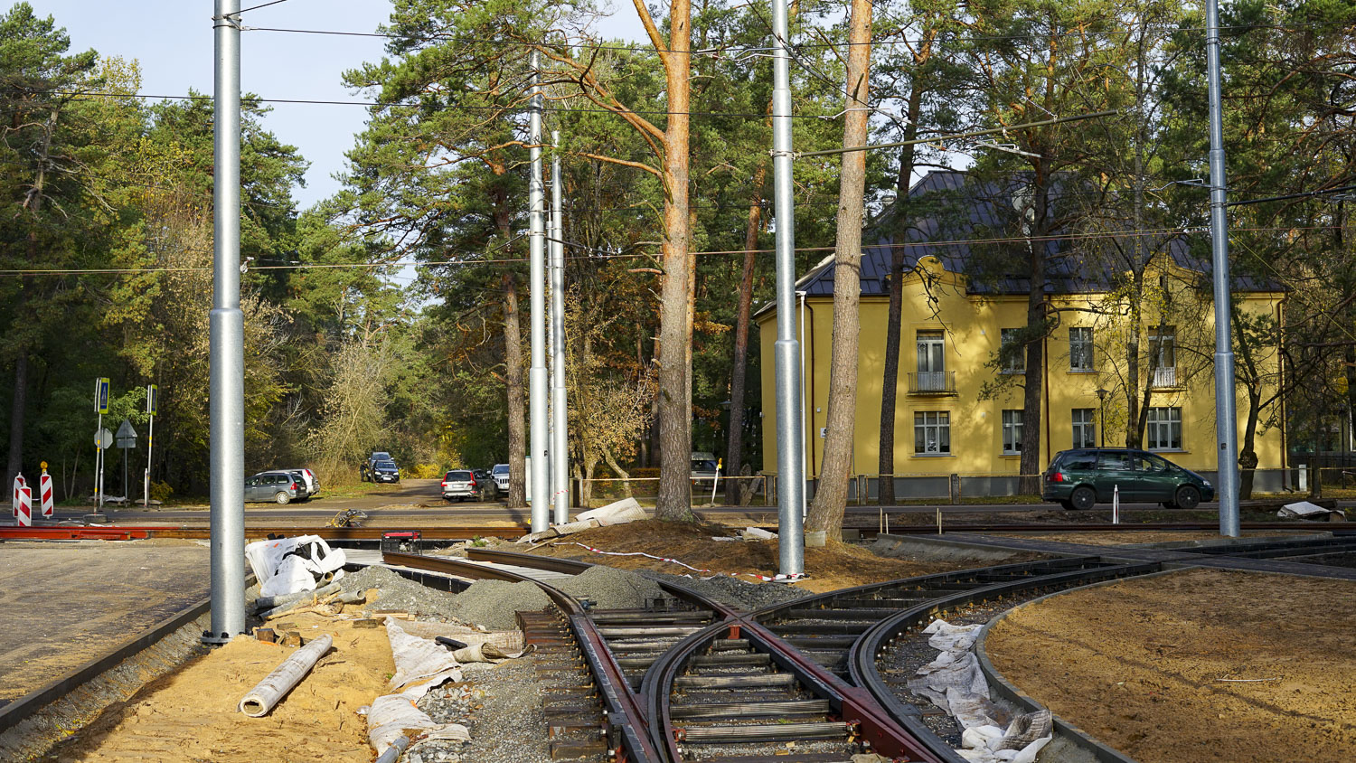 Daugavpils — Construction of new tram line Ķīmija — Stropi