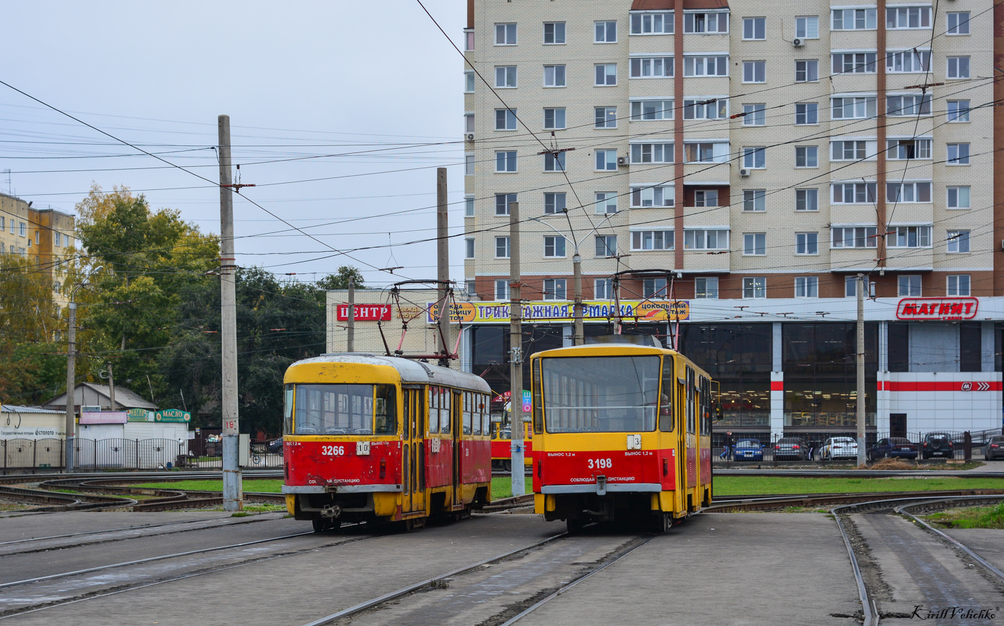Barnaul, Tatra T3SU № 3266; Barnaul, Tatra T6B5SU № 3198