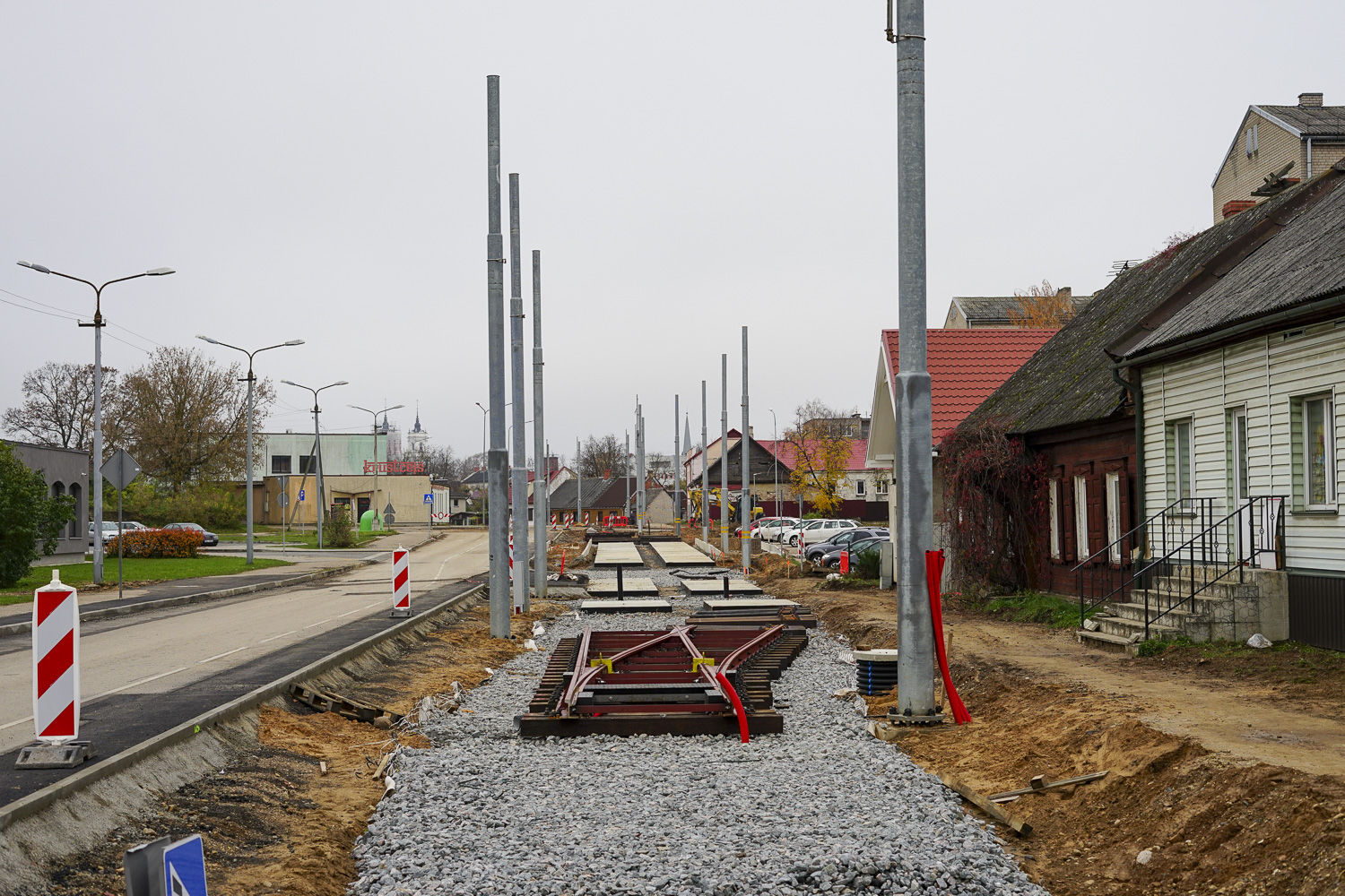 陶格夫匹爾斯 — Reconstruction of tram line to the Bread Factory