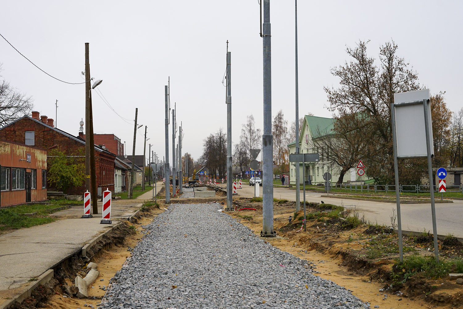 Даугавпилс — Реконструкция трамвайной линии до хлебокомбината