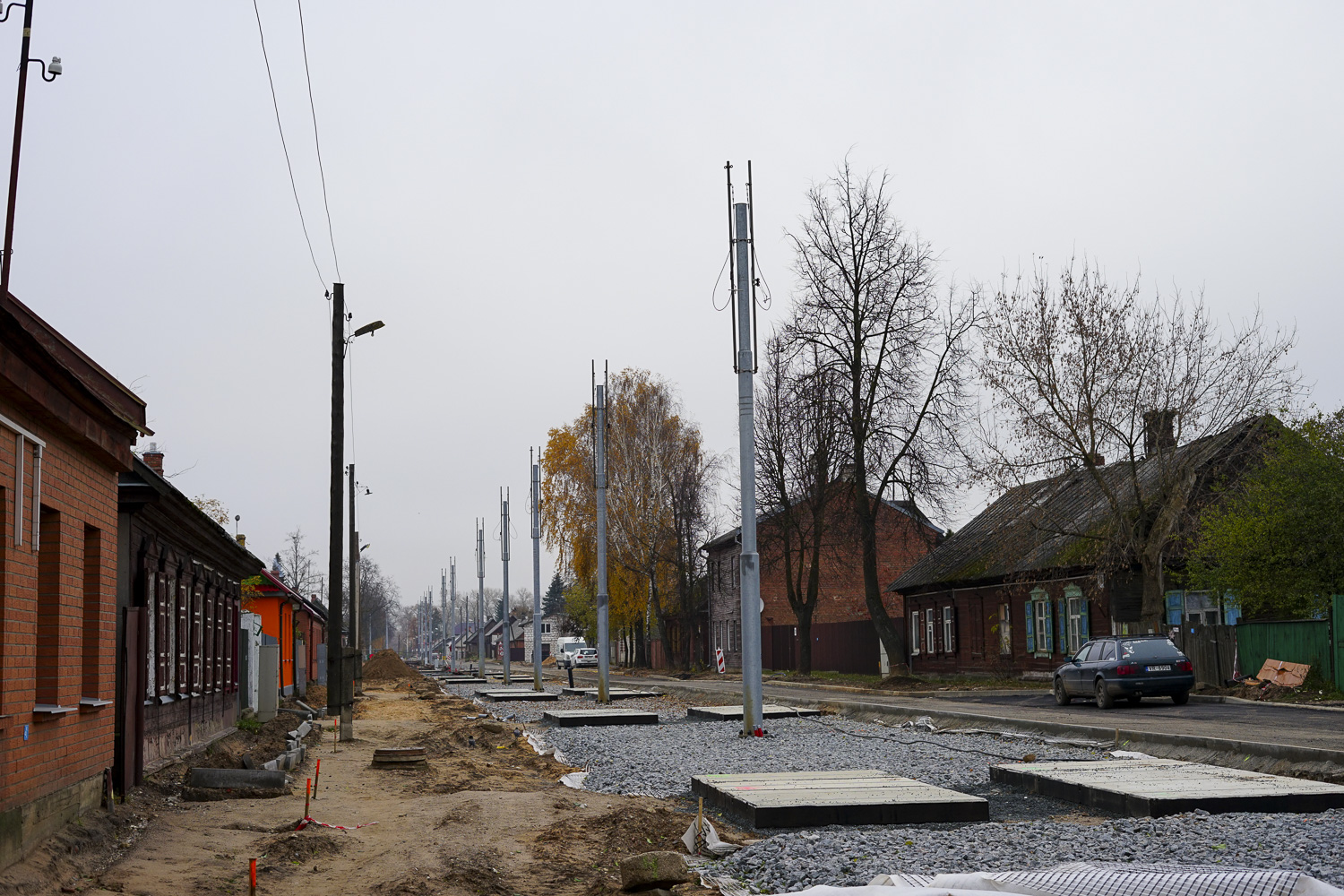 Даугавпилс — Реконструкция трамвайной линии до хлебокомбината