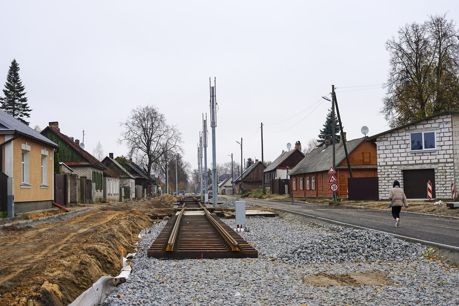 Даугавпилс — Реконструкция трамвайной линии до хлебокомбината