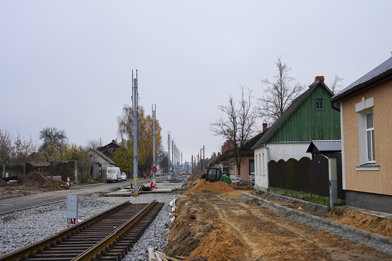陶格夫匹爾斯 — Reconstruction of tram line to the Bread Factory
