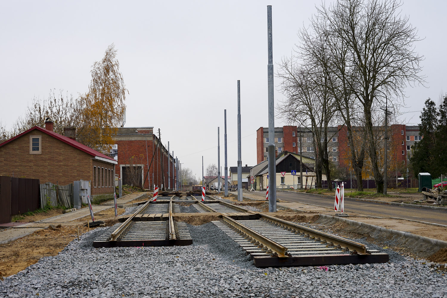 陶格夫匹爾斯 — Reconstruction of tram line to the Bread Factory