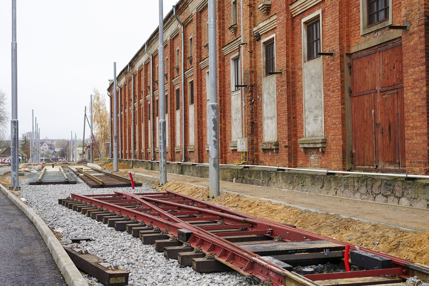陶格夫匹爾斯 — Reconstruction of tram line to the Bread Factory
