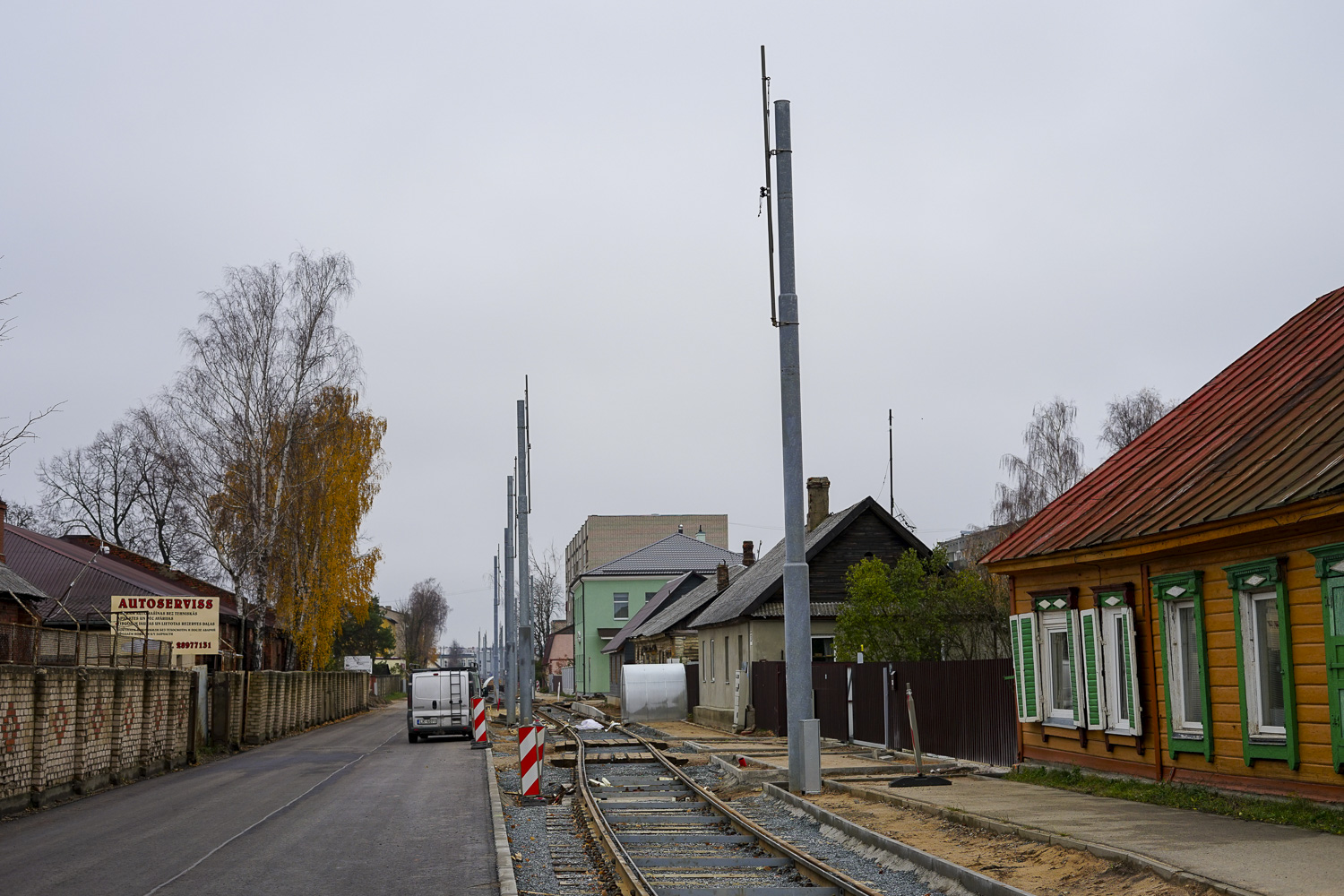 Dyneburg — Reconstruction of tram line to the Bread Factory