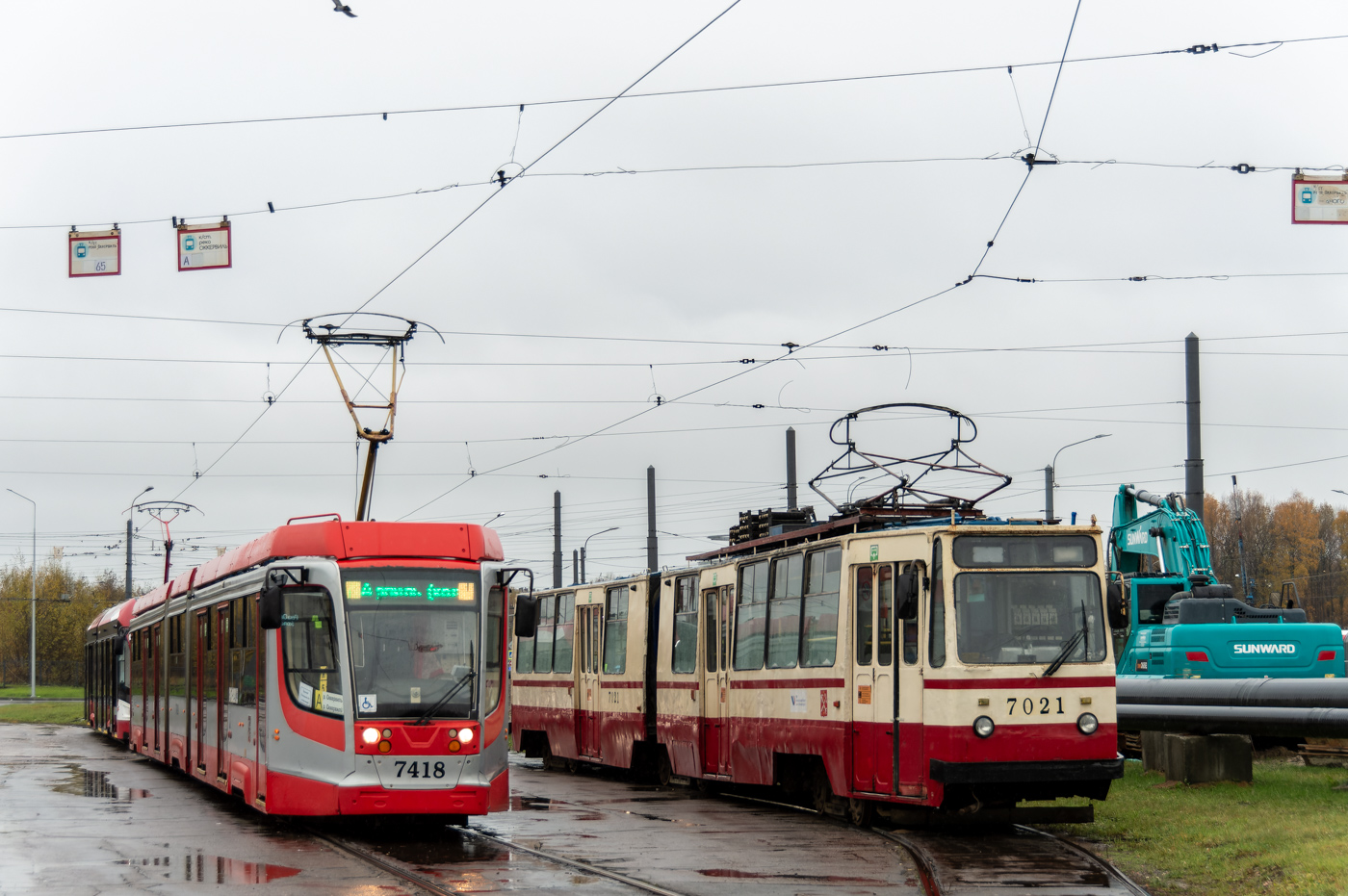 Санкт-Петербург, 71-631 № 7418; Санкт-Петербург, ЛВС-86К № 7021