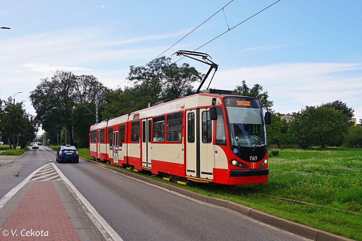 Gdańsk, Duewag N8C-MF 18 Nr. 1169 Gdańsk, Duewag N8C-MF 18 Nr. 1169