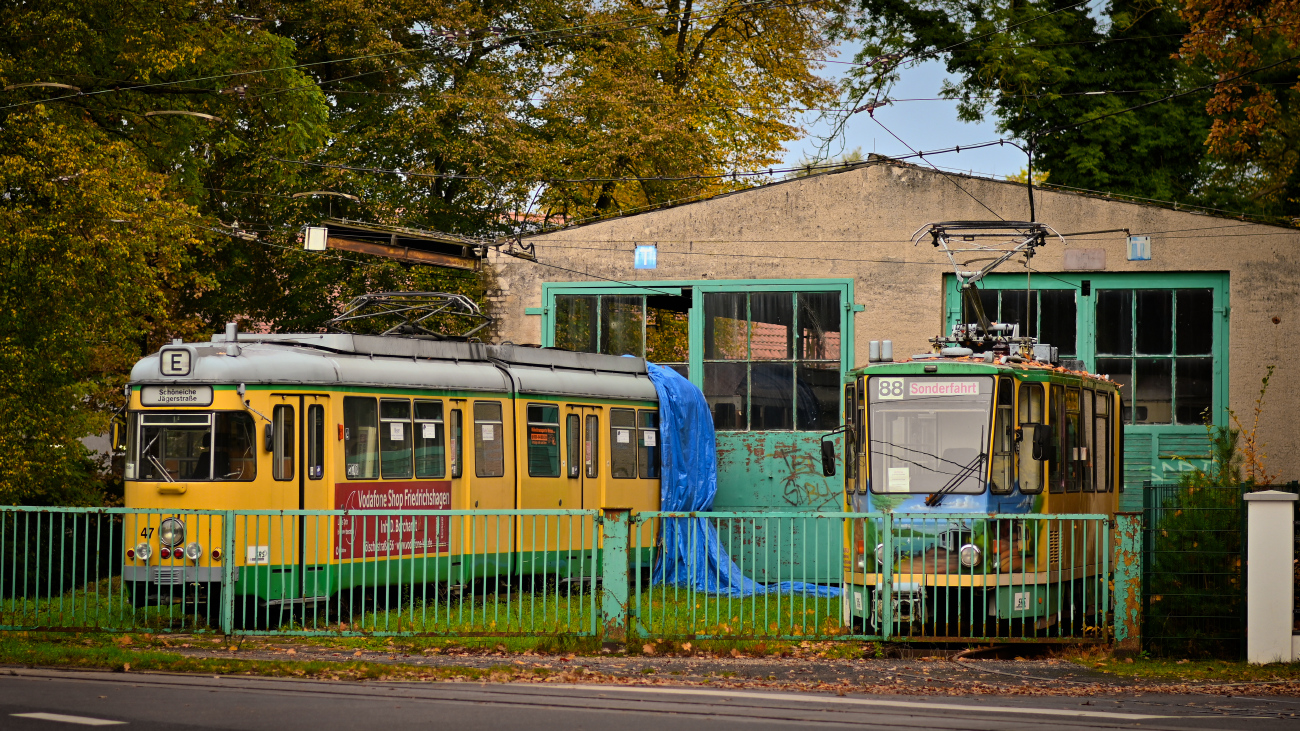 Шёнайхе – Рюдерсдорф, Duewag GT6ZR № 47; Шёнайхе – Рюдерсдорф, Tatra KT4DM № 22