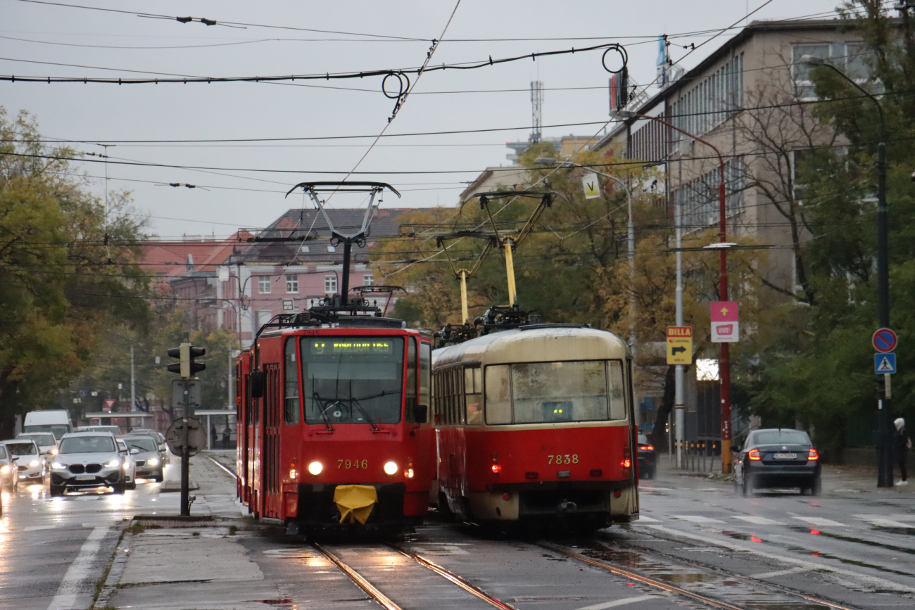Братислава, Tatra T6A5 № 7946; Братислава, Tatra T3G № 7838