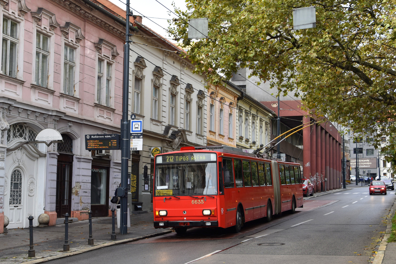 Bratislava, Škoda 15Tr13/6M Nr. 6635; Bratislava — The last day of regular service of trolleybuses Škoda 15 TrM
