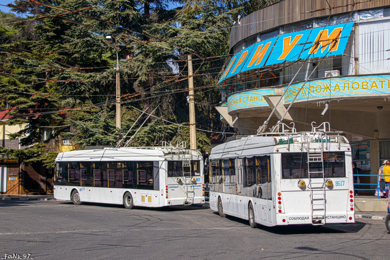 Крымский троллейбус, Тролза-5265.05 «Мегаполис» № 8622; Крымский троллейбус, Тролза-5265.05 «Мегаполис» № 8617