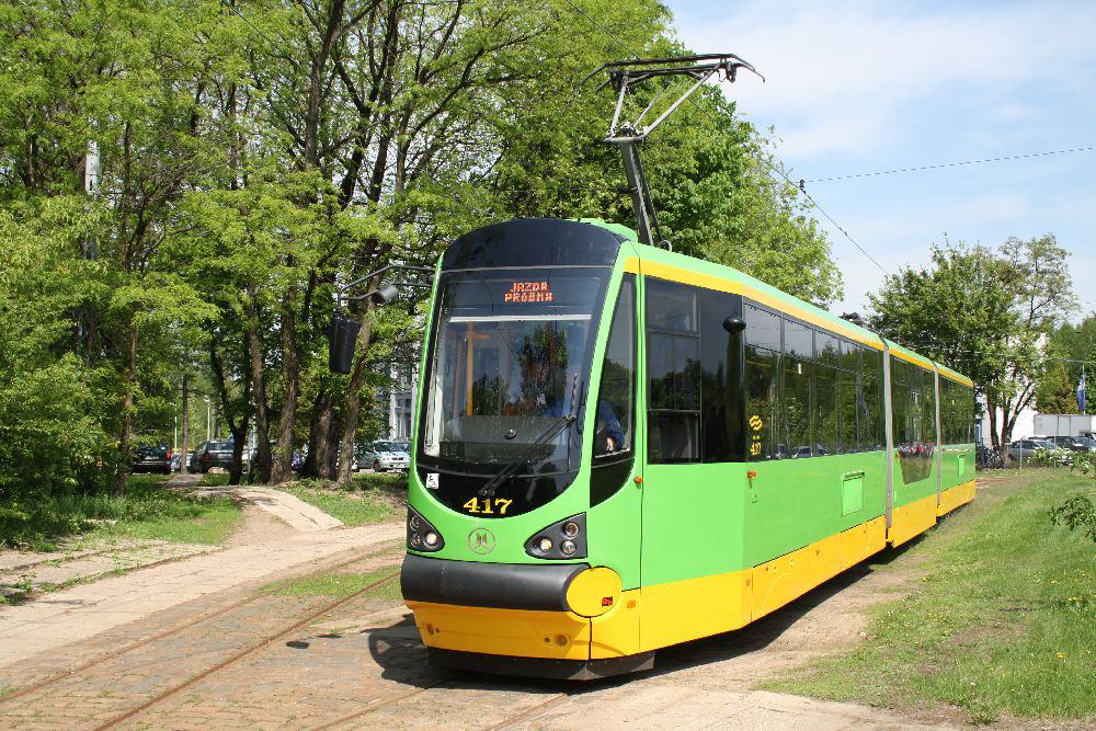Лодзь, Modertrans Moderus Beta MF 02 AC № 417; Лодзь — Разные фотографии