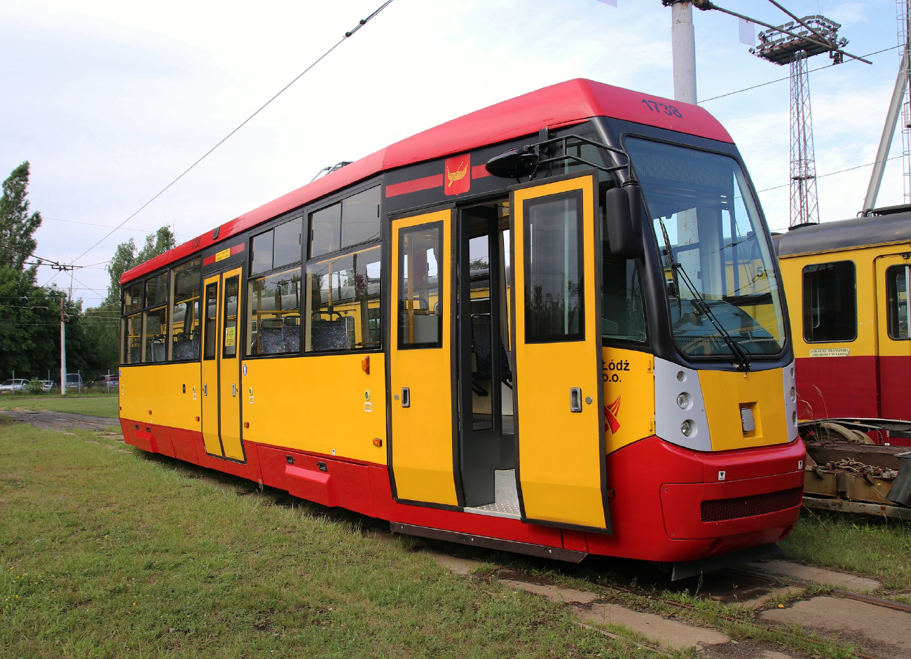 Лодзь, Konstal/MPK 805N-EN № 1738; Лодзь — депо Телефоничная