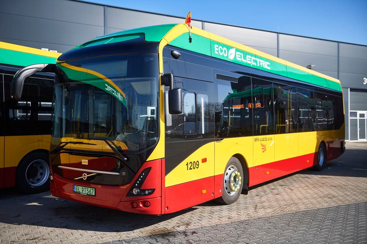 Лодзь, Volvo 7900E № 1209 Лодзь, Volvo 7900E № 1209