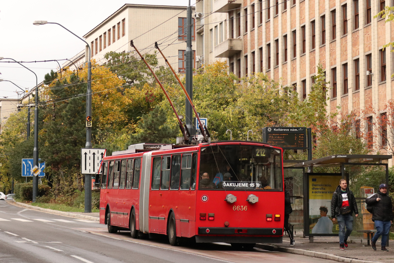 Bratislava, Škoda 15Tr13/6M nr. 6636; Bratislava — The last day of regular service of trolleybuses Škoda 15 TrM