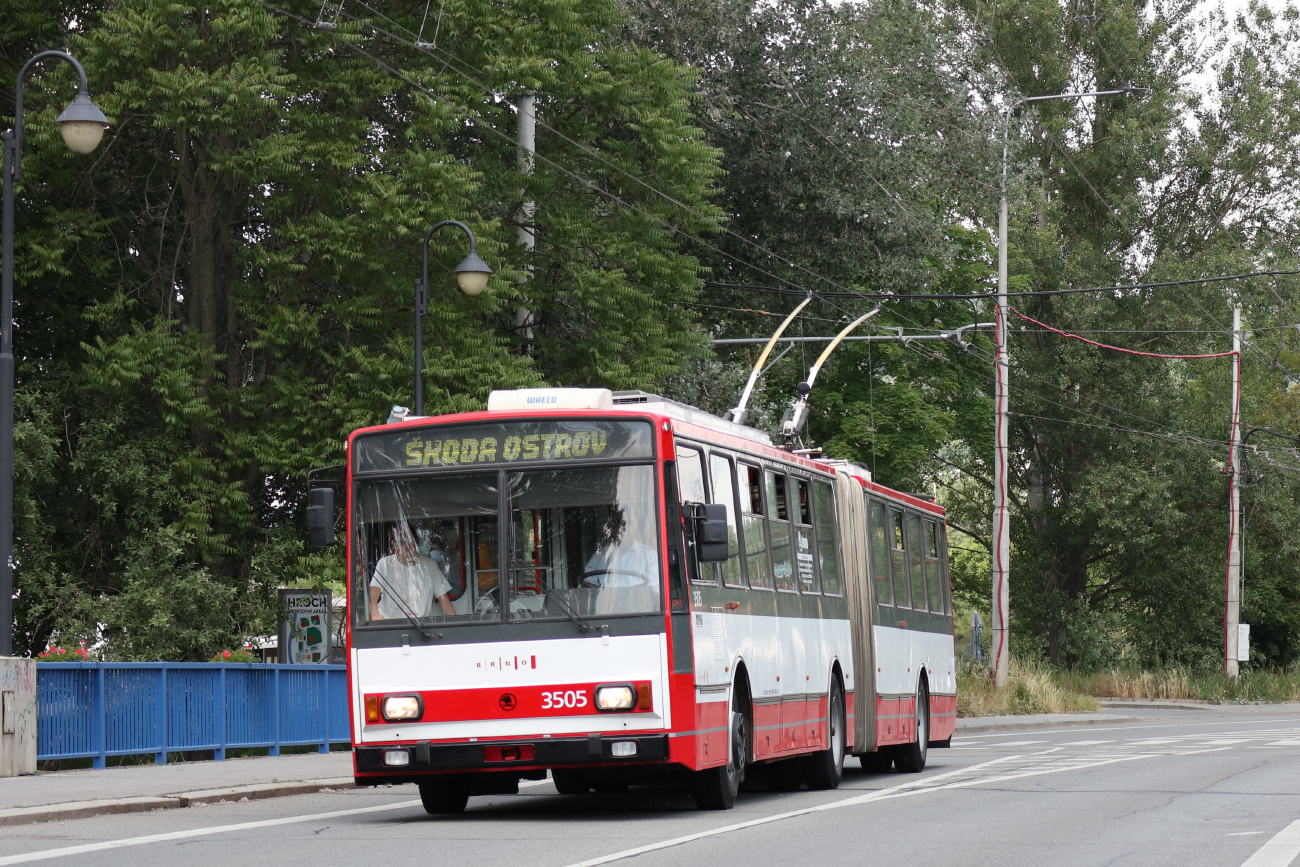 Брно, Škoda 15TrM № 3505; Брно — Транспортная ностальгия 2023 года и прощание с троллейбусами Шкода 14Тр и 15Тр