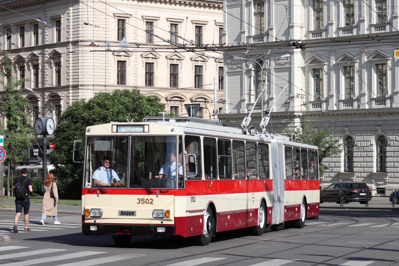 Брно, Škoda 15Tr02/6 № 3502; Брно — Транспортная ностальгия 2023 года и прощание с троллейбусами Шкода 14Тр и 15Тр