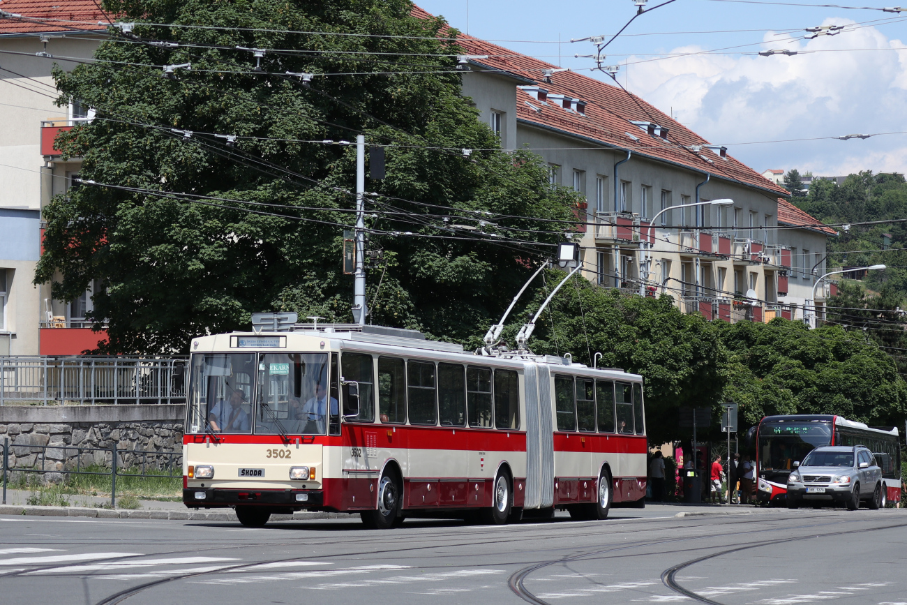 Брно, Škoda 15Tr02/6 № 3502; Брно — Транспортная ностальгия 2023 года и прощание с троллейбусами Шкода 14Тр и 15Тр