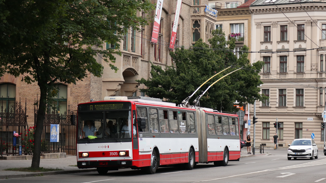 Brno, Škoda 15TrM № 3505; Brno — Transport nostalgia 2023 and farewell to Škoda 14Tr and 15Tr trolleybuses