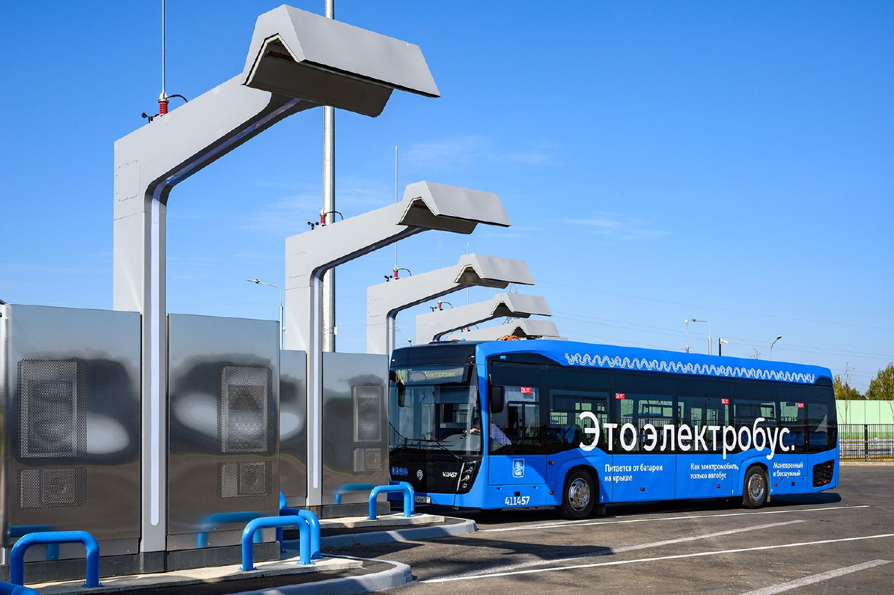 Moskau — Electric power service — Charging stations