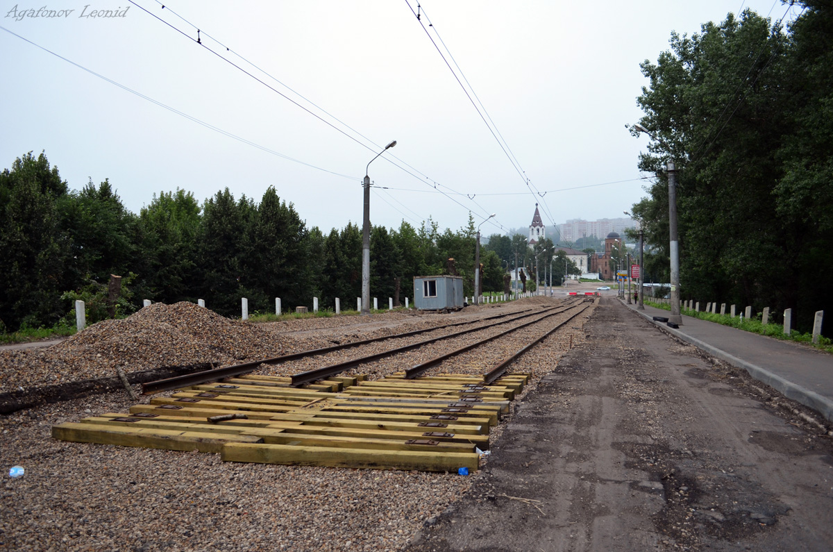 Smolensk — Constructions, track reconstructions and repairings