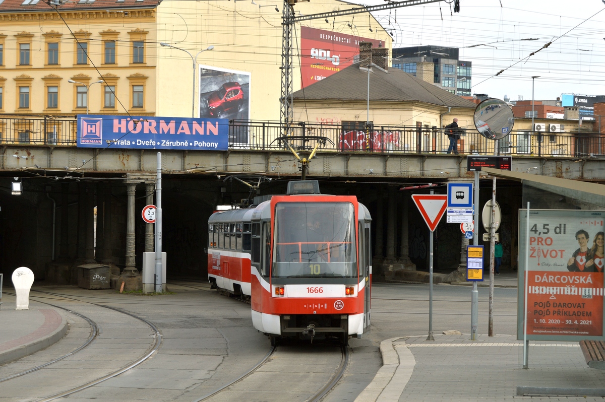 Брно, Tatra T3R (1995) № 1666