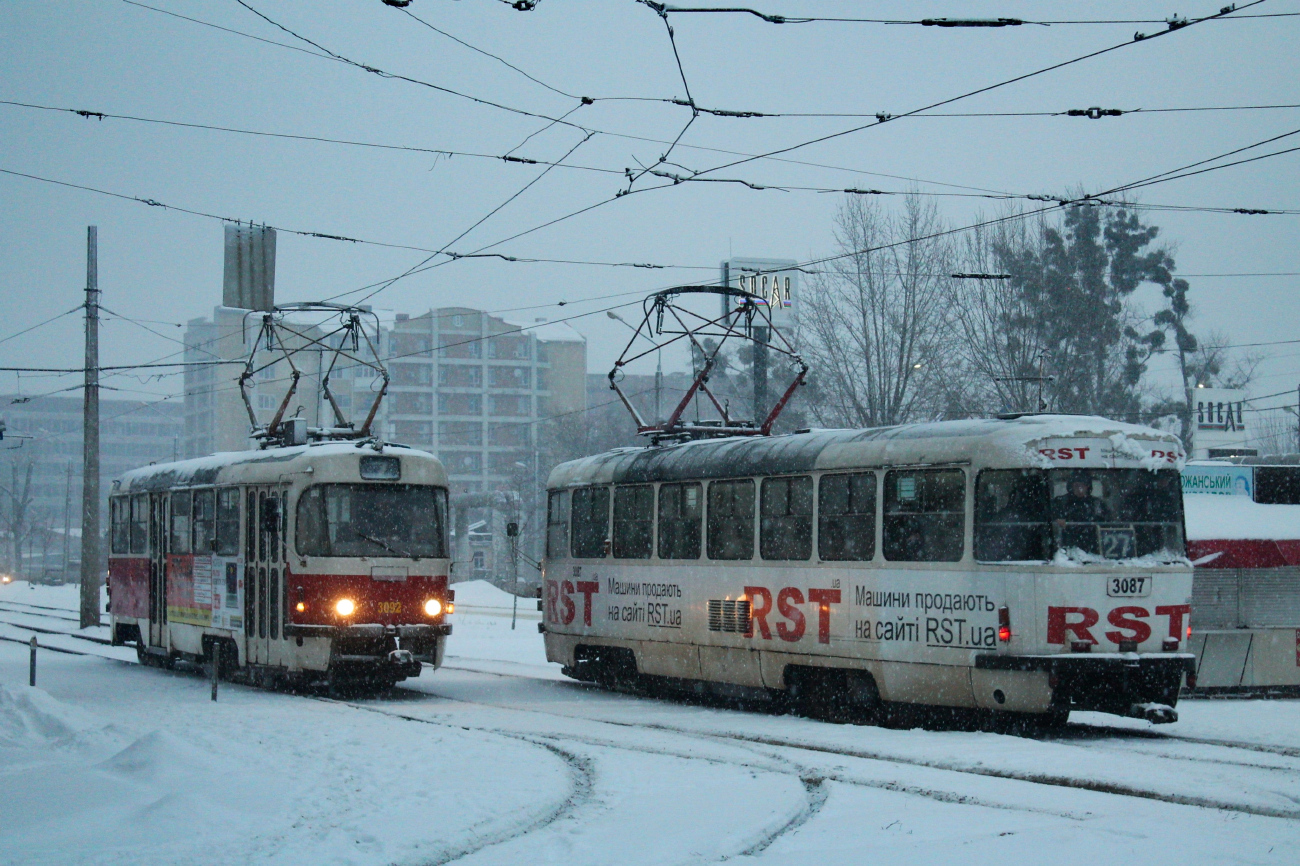Харьков, Tatra T3SUCS № 3092; Харьков, Tatra T3SUCS № 3087