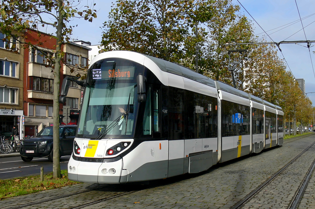 Антверпен, CAF Urbos 100 № 7418