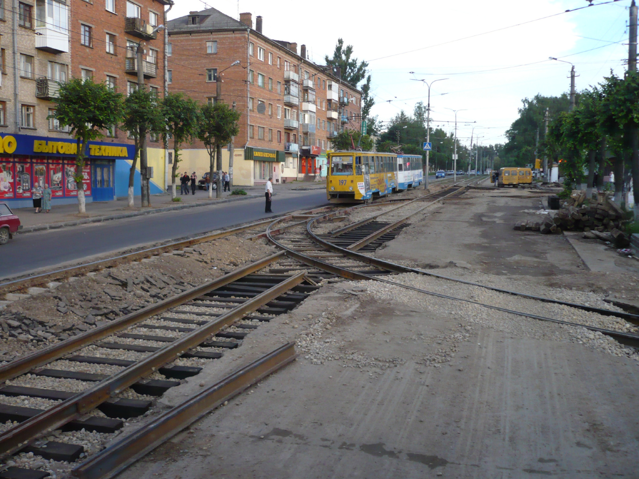 Smolensk — Constructions, track reconstructions and repairings