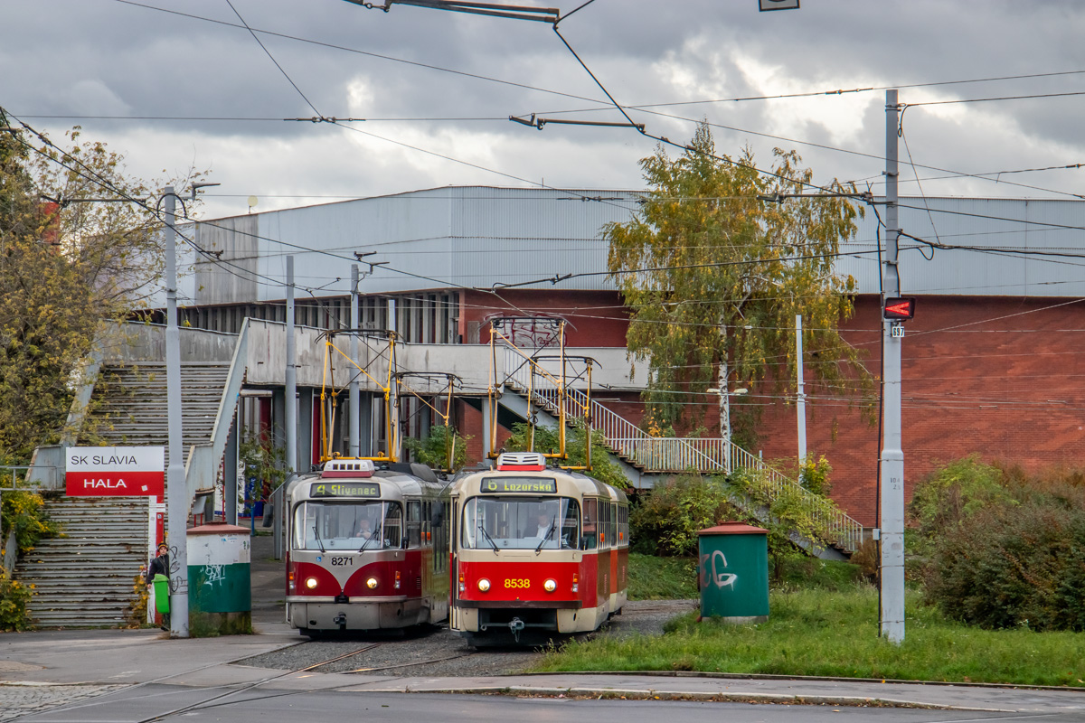 Прага, Tatra T3R.PLF № 8271; Прага, Tatra T3R.P № 8538