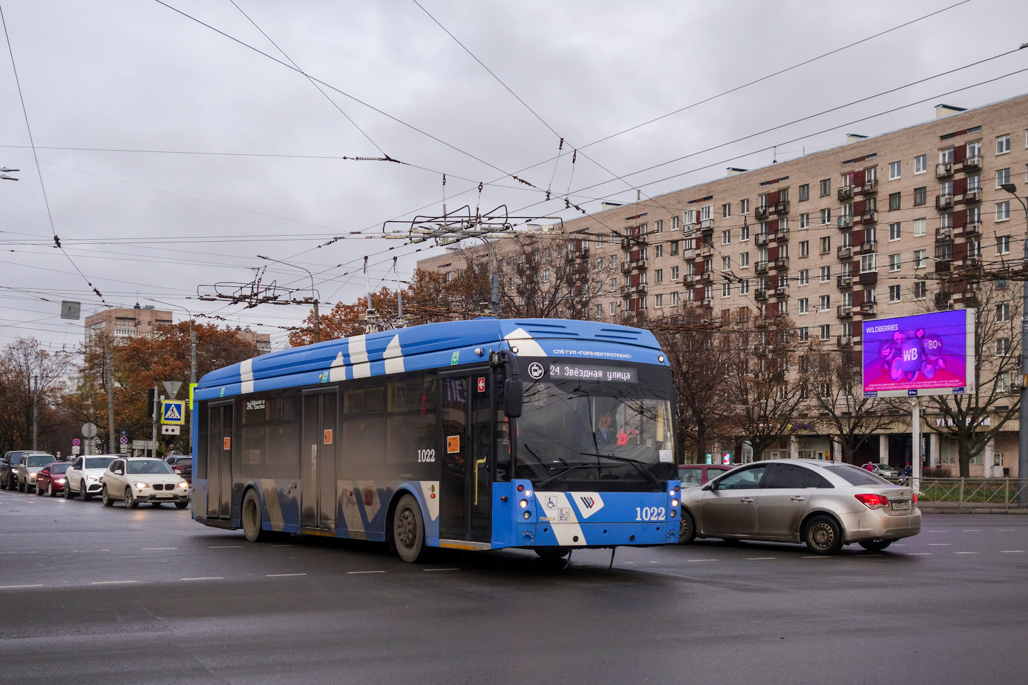 Санкт-Петербург, Тролза-5265.08 «Мегаполис» № 1022