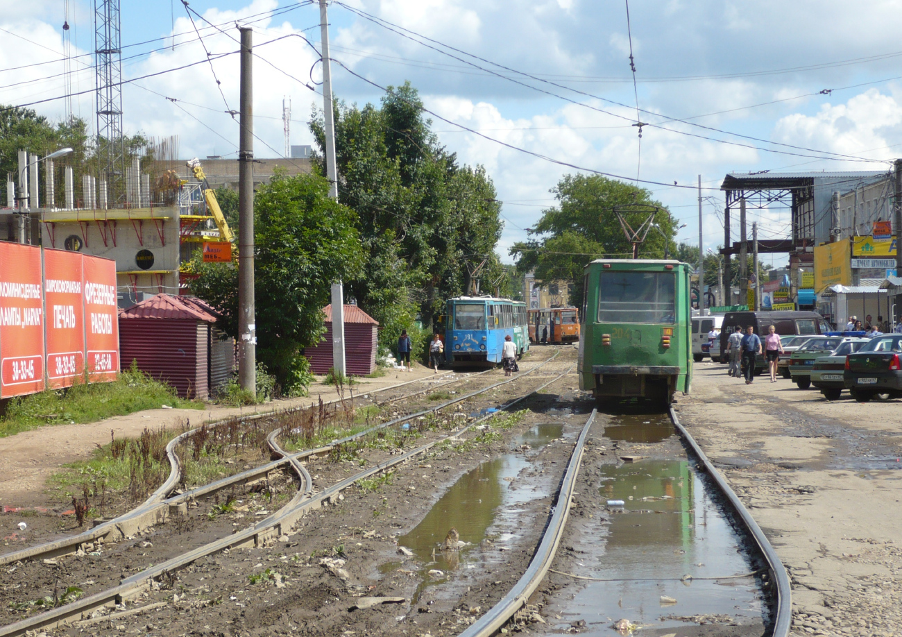 Смоленск, 71-605А № 204; Смоленск — Трамвайное депо и служебные линии; Смоленск — Трамвайные линии, инфраструктура и конечные станции