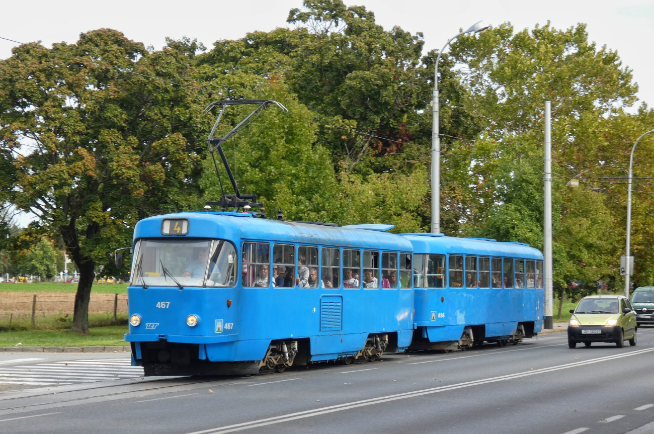 Загреб, Tatra T4YU № 467