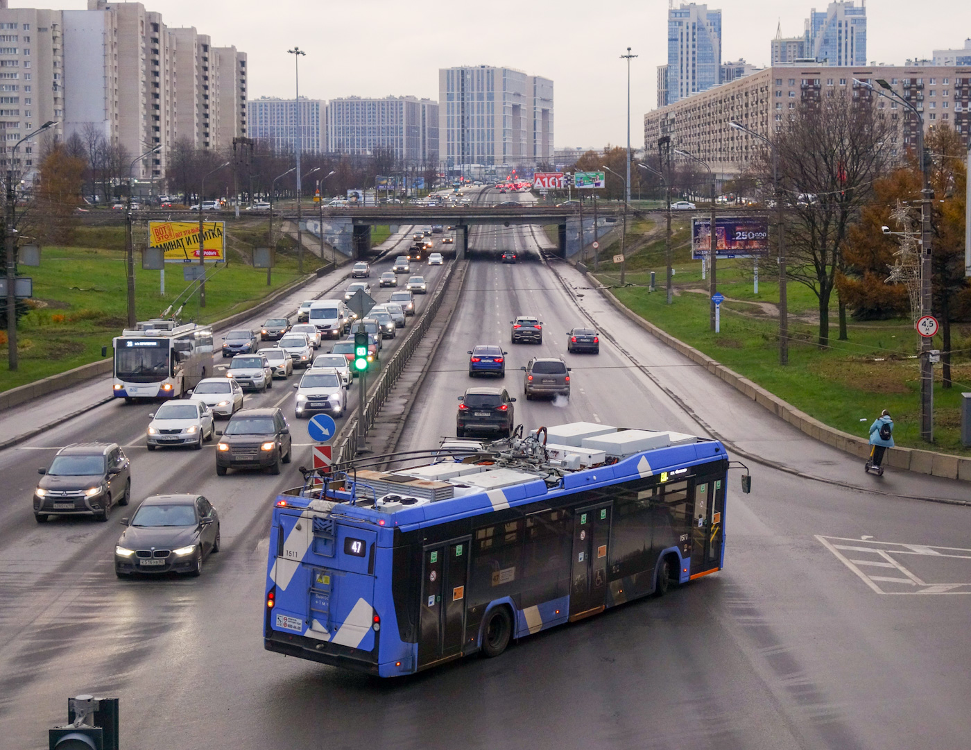 Санкт-Петербург, БКМ 32100D «Ольгерд» № 1511; Санкт-Петербург — Троллейбусные линии и инфраструктура