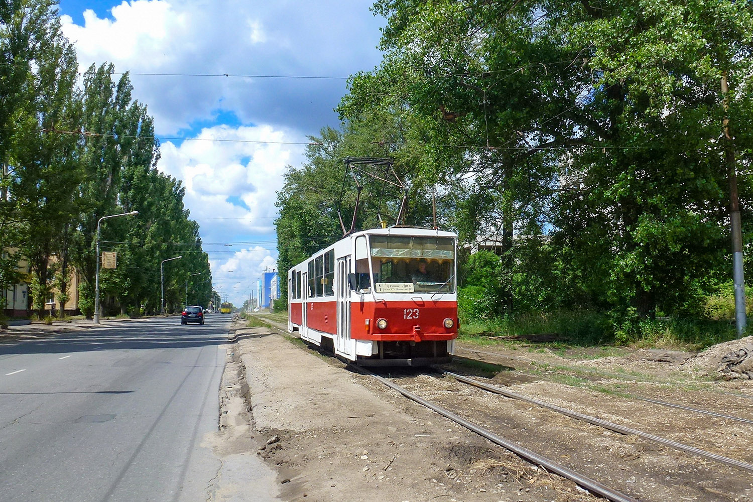 Липецк, Tatra T6B5SU № 123