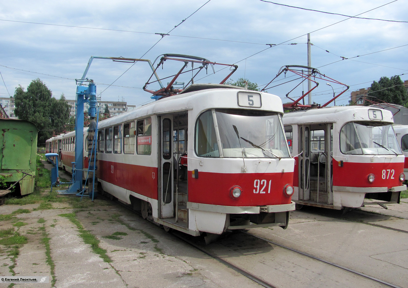 Самара, Tatra T3SU (двухдверная) № 921; Самара — Городское трамвайное депо