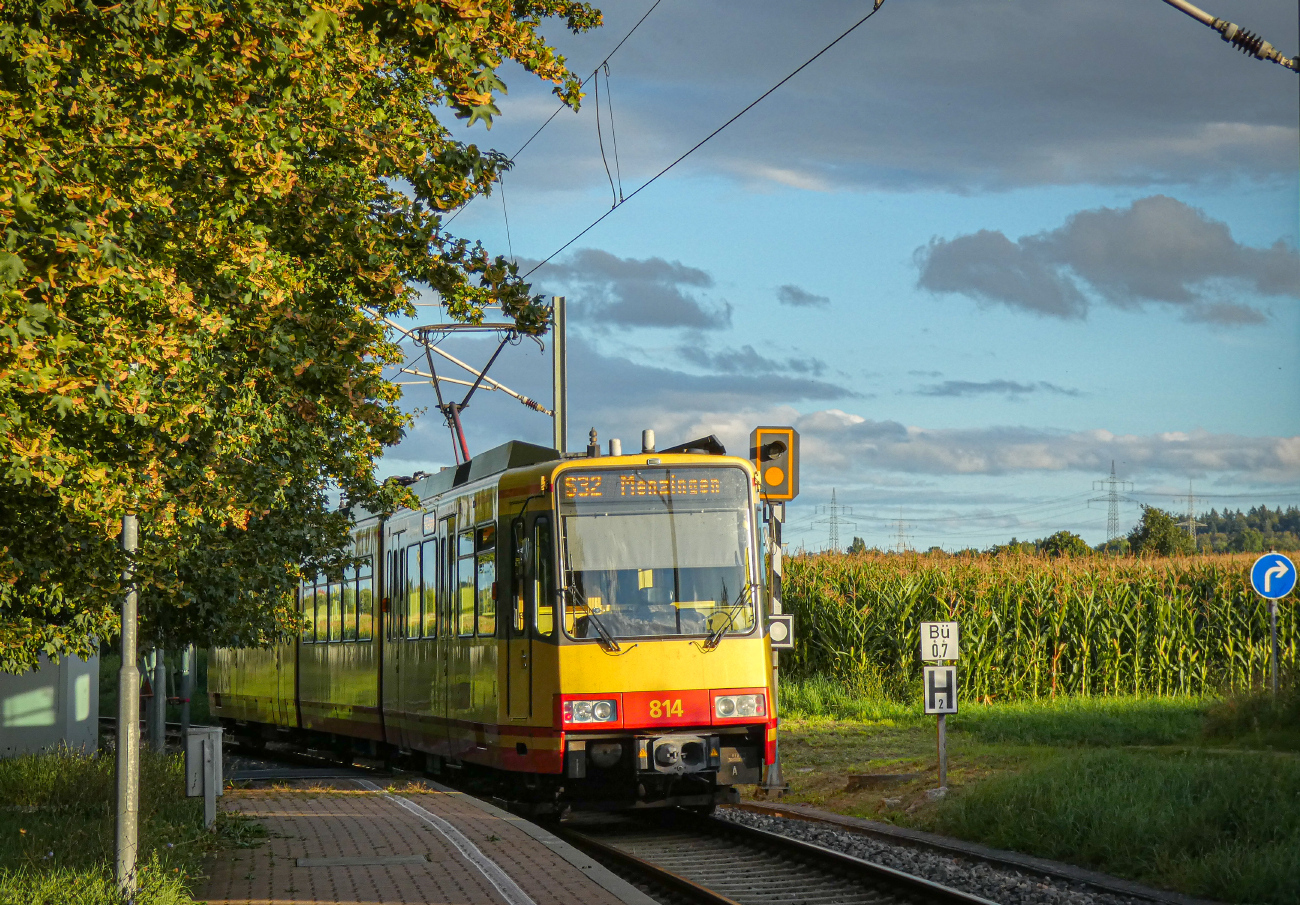 Карлсруэ, Duewag GT8-100C/2S № 814