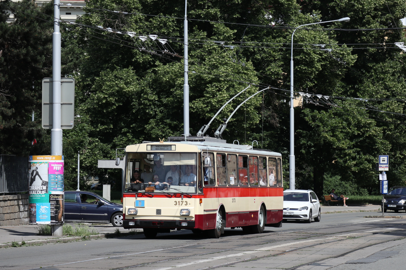 Брно, Škoda 14Tr01 № 3173; Брно — Транспортная ностальгия 2023 года и прощание с троллейбусами Шкода 14Тр и 15Тр