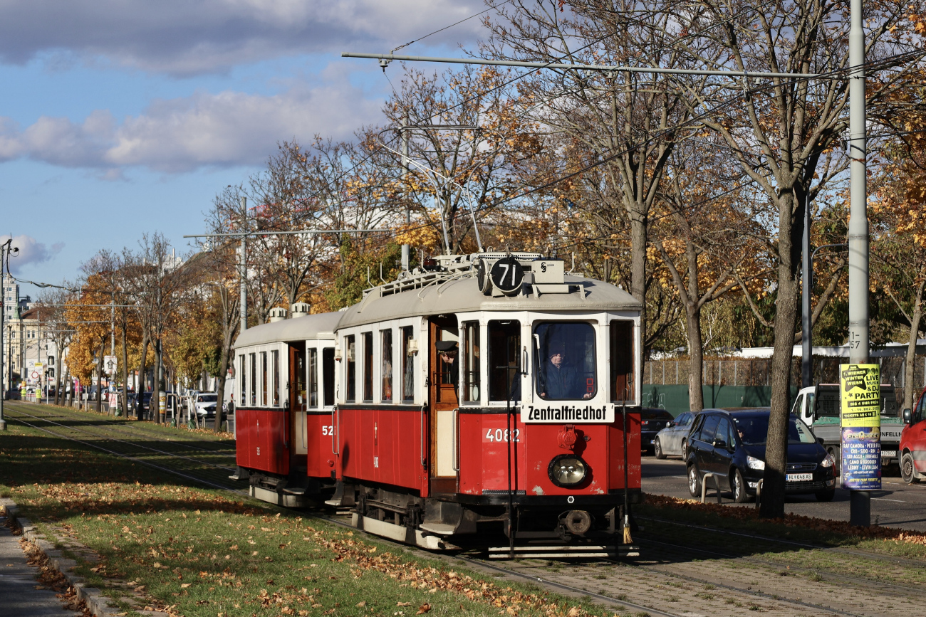 Вена, Lohner Type M № 4082; Вена — 254. поездка VEF — 12.11.2023.
