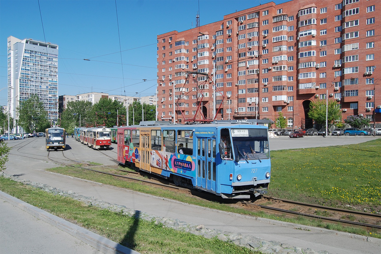 Екатеринбург, Tatra T6B5SU № 727