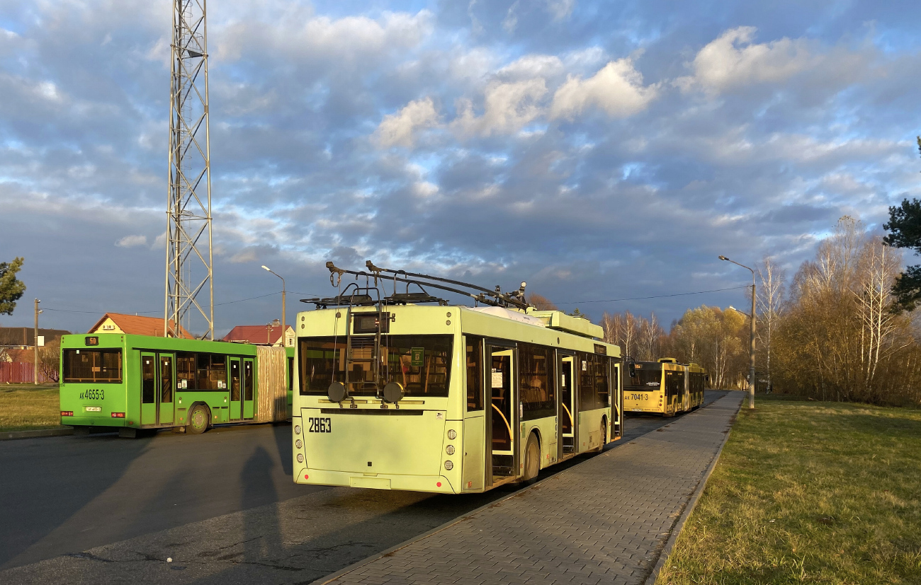 Гомель, МАЗ-203Т70 № 2863; Гомель — Движение на участках с использованием автономного хода