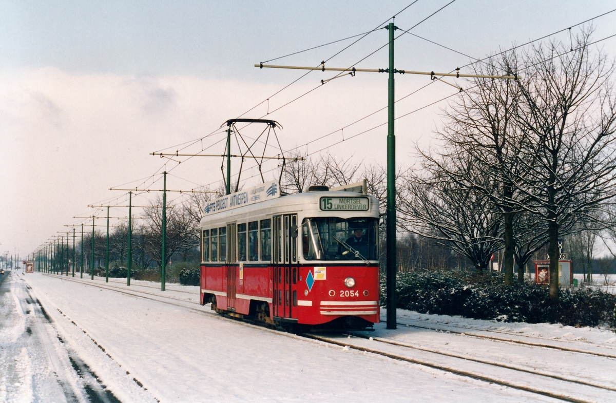 Антверпен, BN PCC Antwerpen № 2054; Антверпен — Старые фотографии (city trams Antwerpen 1980 — 1999)